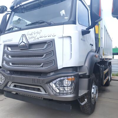 HOWO NX 6×4 รถบรรทุกขุดเหมืองที่มีเครื่องยนต์ 400HP และร่างกระบะแบบ U สําหรับการขนส่งภาระหนัก
