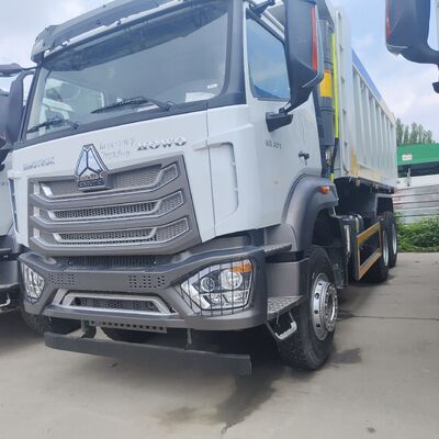 HOWO NX 6×4 รถบรรทุกขุดเหมืองที่มีเครื่องยนต์ 400HP และร่างกระบะแบบ U สําหรับการขนส่งภาระหนัก