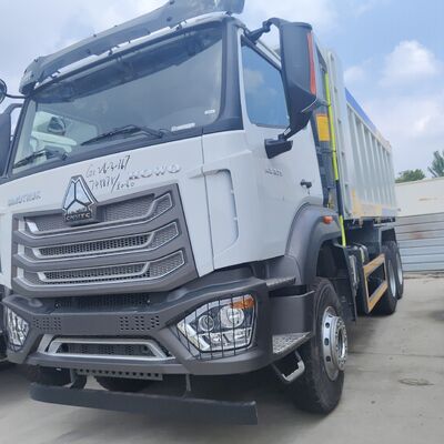 HOWO NX 6 × 4 รถบรรทุกขยะหนักที่มีเครื่องยนต์ 400 HP และร่างขยะ 25CBM สําหรับเหมืองแร่และก่อสร้าง