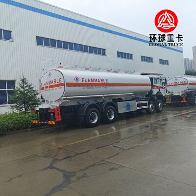 รถบรรทุกน้ำมันเชื้อเพลิงสำหรับเหมือง Beiben 8x8 ขนาด 35,000 ลิตร พร้อมแชสซีสำหรับงานหนักสำหรับคองโก แอฟริกา