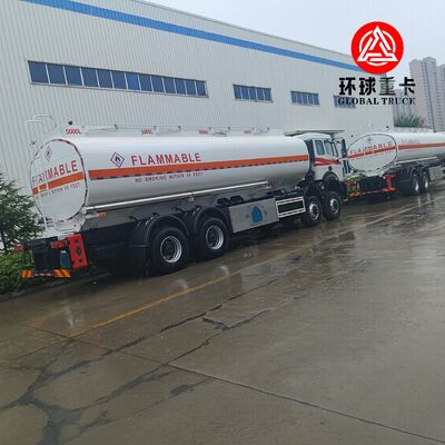 Beiben 8x8 35000L รถบรรทุกน้ํามันหนักสําหรับการดําเนินงานเหมืองแร่คองโก