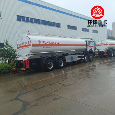 Beiben 8x8 35000L รถบรรทุกน้ํามันหนักสําหรับการดําเนินงานเหมืองแร่คองโก