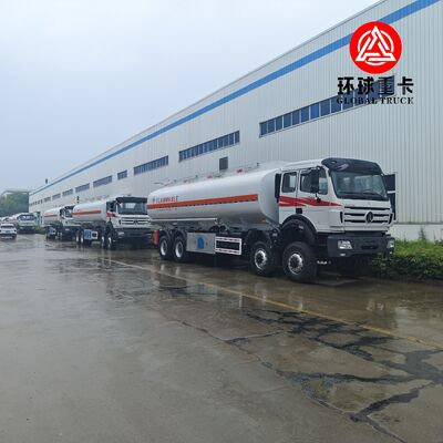 Beiben 8x8 35000L รถบรรทุกน้ํามันเหมืองหินหนักสําหรับการขนส่งน้ํามันดีเซลในคองโก