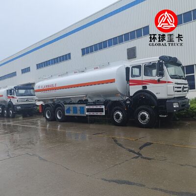 รถบรรทุกน้ำมันเชื้อเพลิงสำหรับงานหนัก Beiben 8×8 ขนาด 35,000 ลิตร สำหรับเหมืองในคองโก