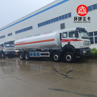 รถบรรทุกน้ำมันเชื้อเพลิงสำหรับงานหนัก Beiben 8×8 ขนาด 35,000 ลิตร สำหรับเหมืองในคองโก