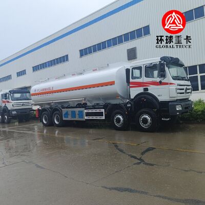 รถบรรทุกน้ำมันเชื้อเพลิงสำหรับงานหนัก Beiben 8×8 ขนาด 35,000 ลิตร สำหรับเหมืองในคองโก