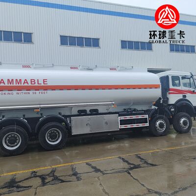 Beiben 8x8 35,000L รถบรรทุกน้ํามันหนักนอกถนนสําหรับการเหมืองแร่คองโก