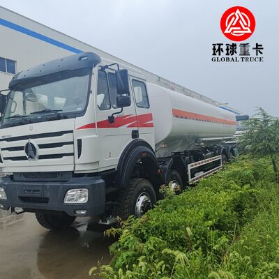 Beiben 8x8 รถบรรทุกถังน้ํามัน 35,000L รถบรรทุกน้ํามันหนักสําหรับโครงการเหมืองแร่คองโก