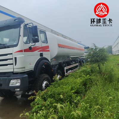 รถบรรทุกน้ำมันเชื้อเพลิง Beiben 8x8 ขนาด 35,000 ลิตร รถบรรทุกน้ำมันดีเซลสำหรับงานหนักแบบออฟโรด