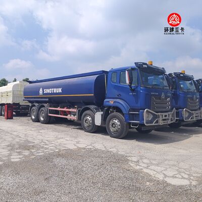 รถบรรทุกน้ำมันเชื้อเพลิง HOWO NX 8x4 ขนาด 30,000 ลิตร รถบรรทุกดีเซลสำหรับตลาดไนจีเรีย