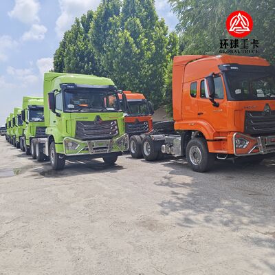 Sinotruk HOWO NX ใหม่ 6x4 371HP ไดเซล ตราคเตอร์ หัวรถบรรทุก Prime Mover สําหรับการขนส่งครึ่งรถยนต์