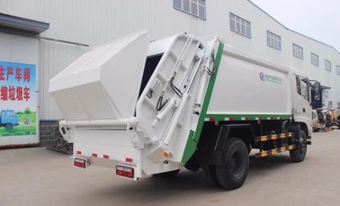 SINOTRUK 9cbm 12cbm 7cbm วัตถุประสงค์พิเศษยานพาหนะด้านหลังโหลดรถบรรทุกอัดขยะมูลฝอยที่มี 1.2cbm ถังขยะ