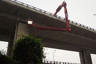 รถบรรทุกตรวจสอบสะพาน 8x4 Bucket 18m Platform พร้อมสูงสุด 21.7m  ภายใต้ความลึกของสะพาน