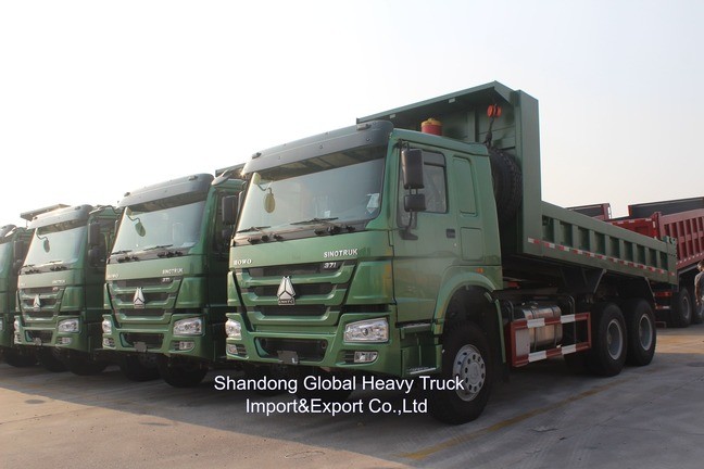 รถดั๊มพ์ Sinotruk HOWO 40 ตัน 6X4 371HP สำหรับงานขนส่งหนัก