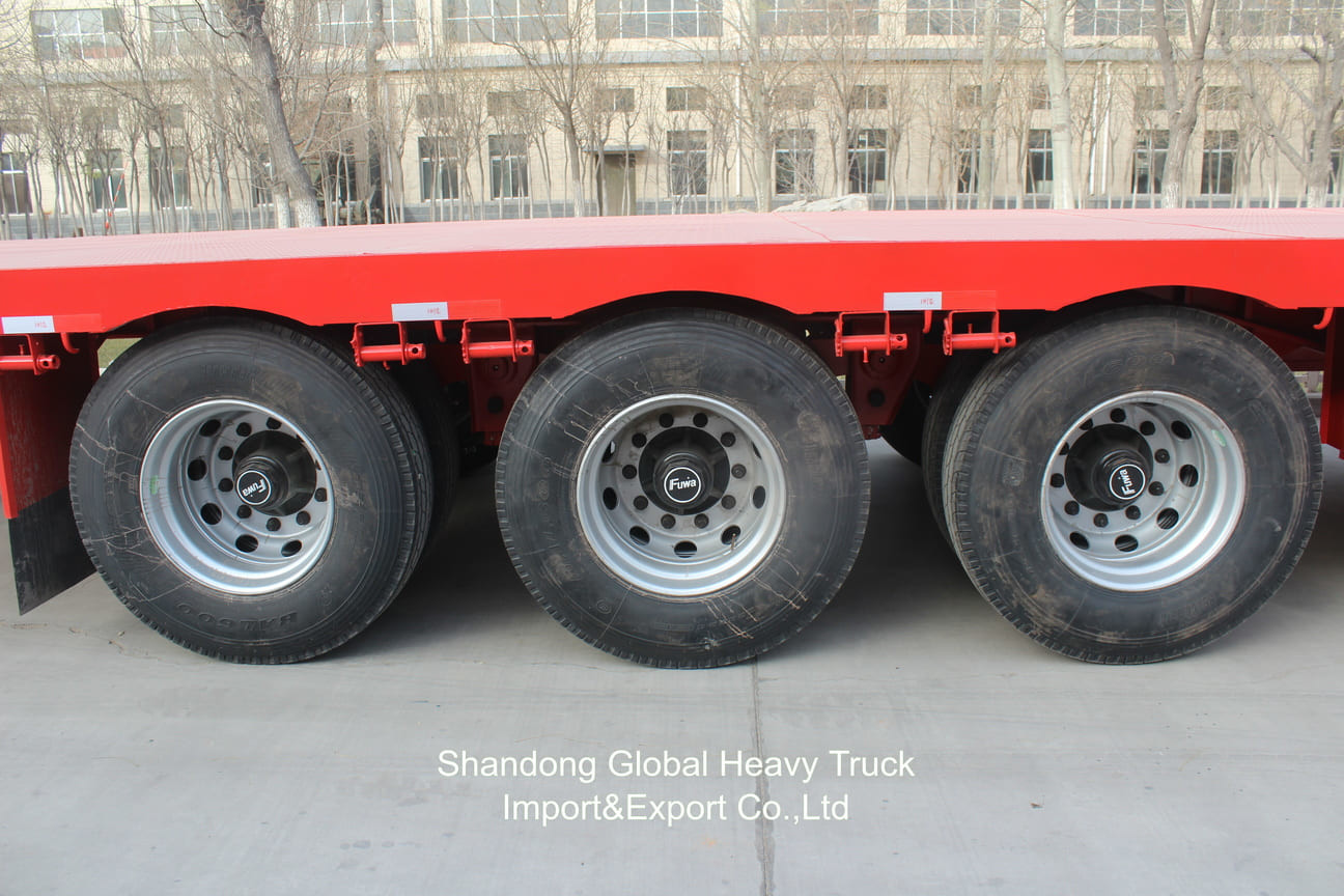 ชาซี 60 ตัน 3 แอ็กซ์ 2 แอ็กซ์Lowboy Lowbed Lowbed Semi-trailers