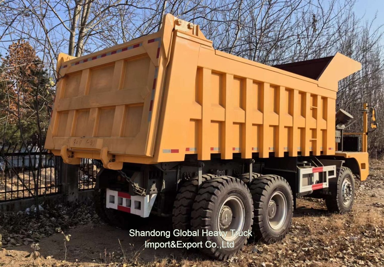 รถบรรทุกขุดเหมืองทองใหม่ขนาด 42 ตัน 6*4 375HP รถบรรทุกขุดเหมือง TL855B Nowa Gold Mine
