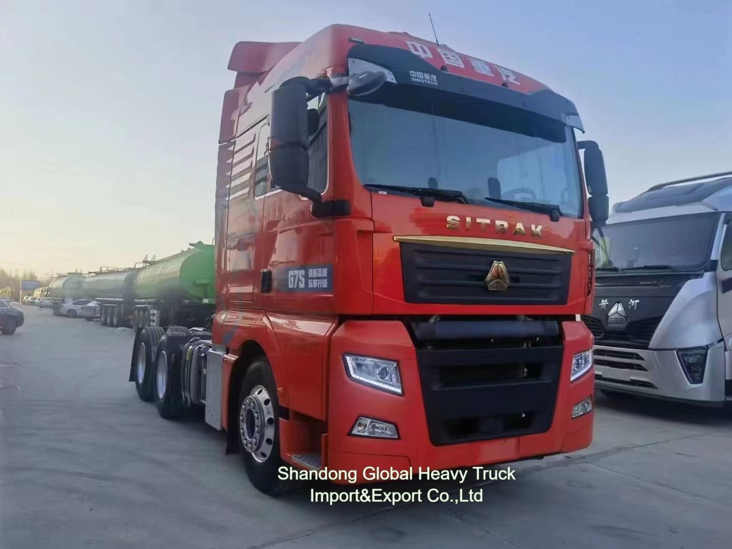 SINOTRUK New TX SITRAK รถกระบะหนัก HOWO 4X2 6X4 25T 40T รถกระบะ 430hp 480hp