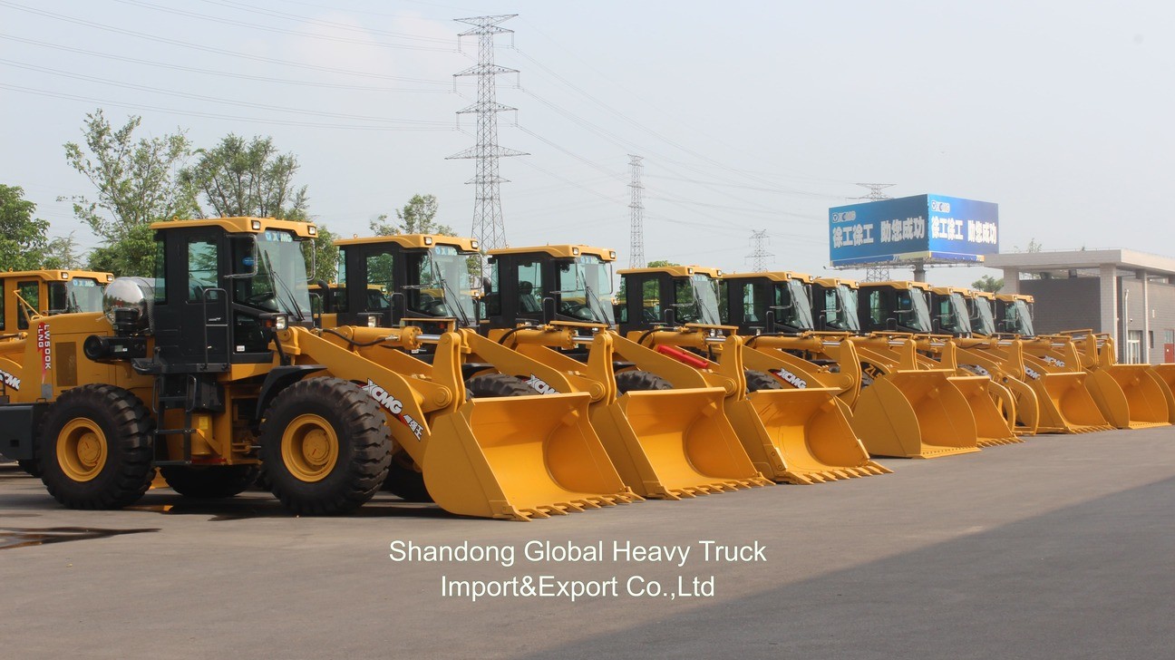 ใช้ใหม่ Zl958 OEM สถานที่ก่อสร้างแทรกเตอร์ไฮดรอลิกภาระหนัก 4 Wd มินิล้อหน้า Loader