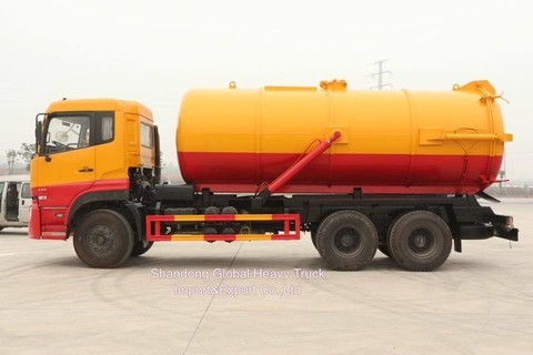 ราคาดี Dongfeng รถยนต์ 6*4 ถังดูดน้ําเสีย ถังระบายน้ําเสีย
