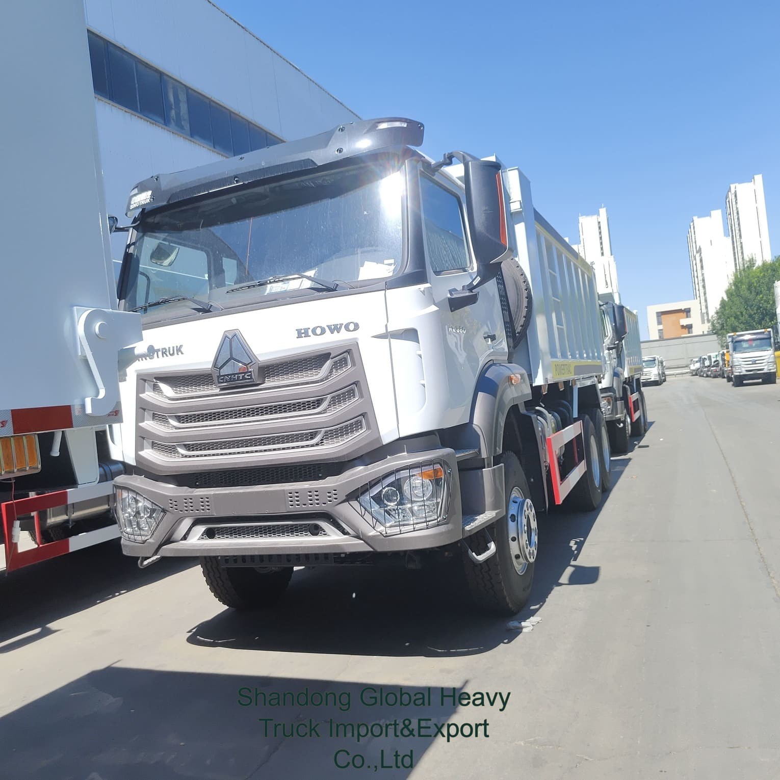 Sinotruk HOWO Nx 371HP 400HP 8X4 6X4 10/12 ล้อ 30-50tons รถบรรทุกขยะหนัก