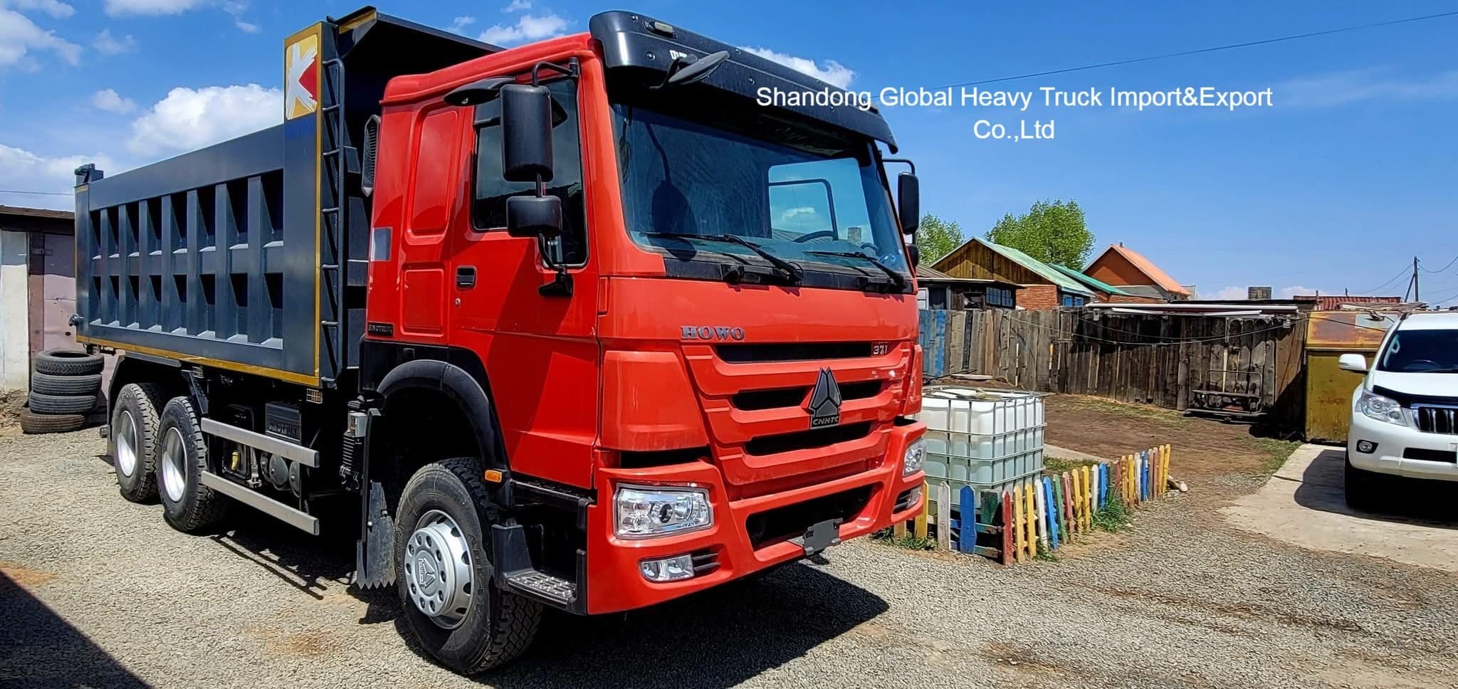 รถดั๊มพ์ SINOTRUK HOWO Euro 2 371HP-380HP 8X4 6X4 สำหรับงานหนัก