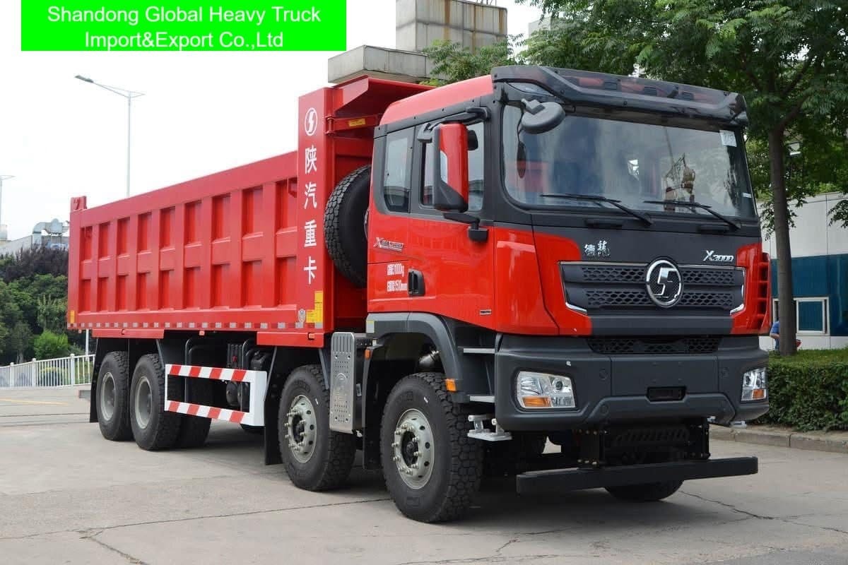 รถดั้มพ์ Shacman F3000 X3000 H3000 M3000 HOWO 371 380 375 8X4 สำหรับงานหนัก