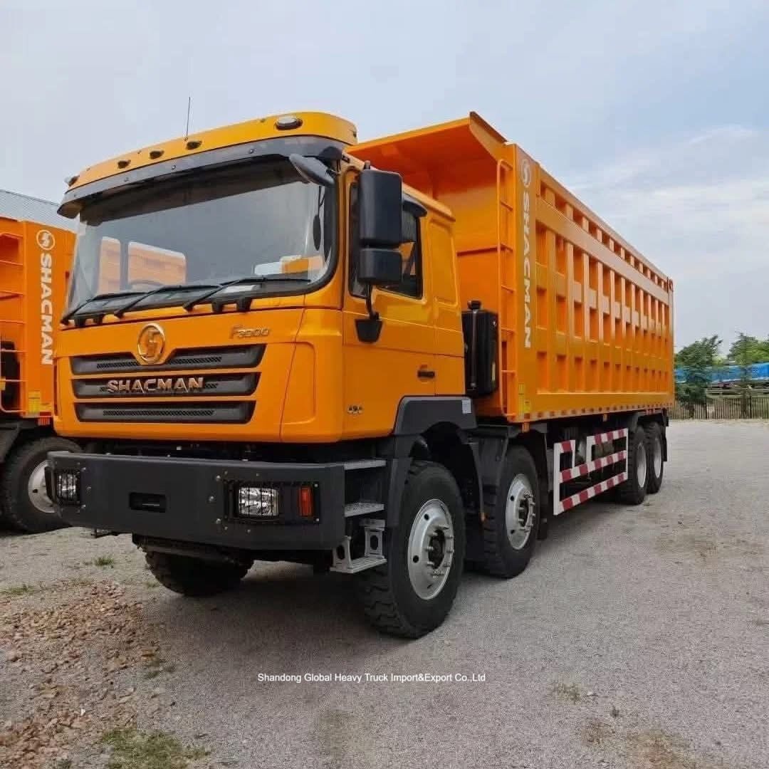 รถดั้มพ์ Shacman F3000 8x4 พร้อมเครื่องยนต์ดีเซล 400 แรงม้า และรูปแบบยกด้านหน้าสำหรับงานก่อสร้างหนัก