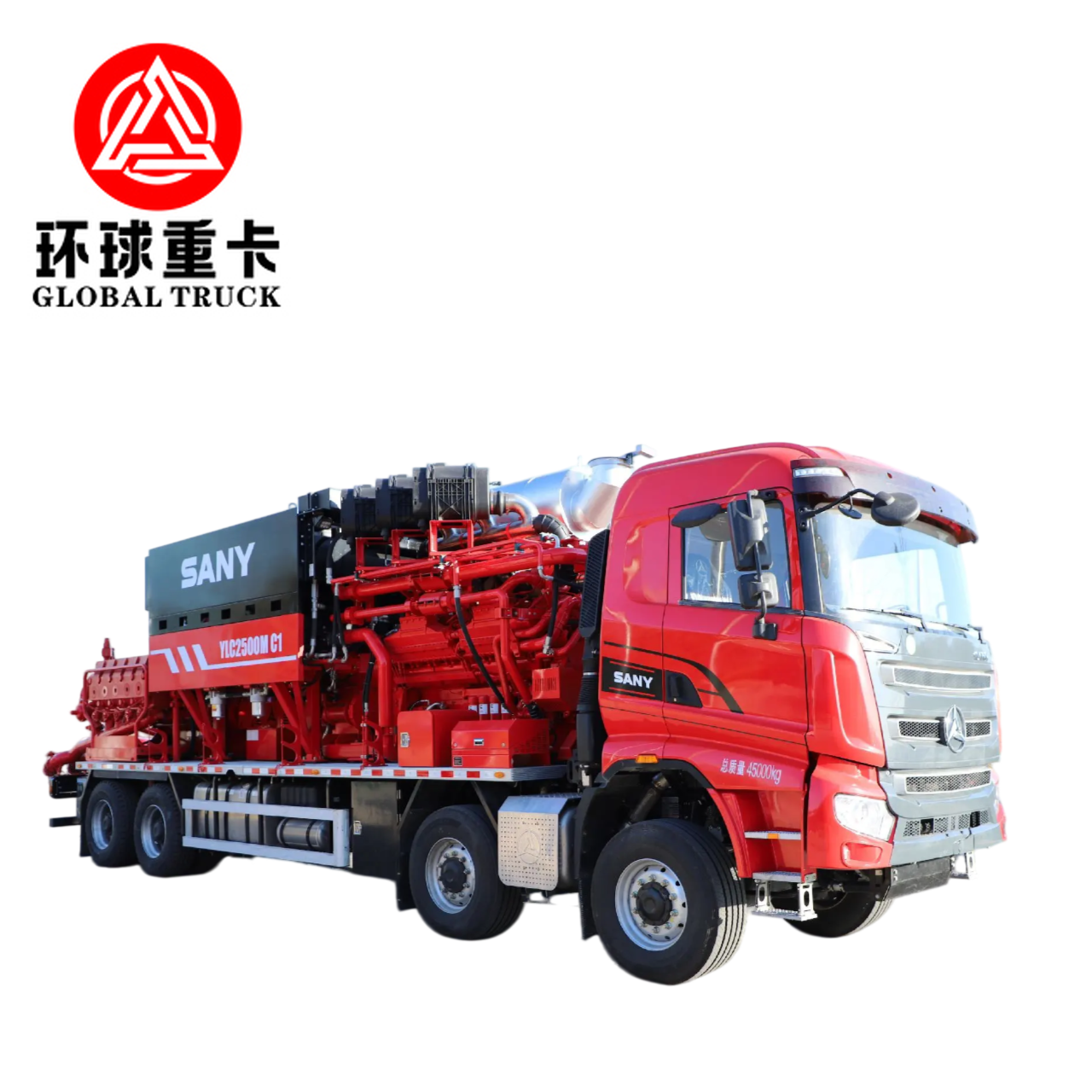 XYLC2500 8×6 รถบรรทุกบดน้ํามันในสนามน้ํามัน 2500 HP และ 15,000 psi ความดันสําหรับการสกัดน้ํามันและก๊าซที่ไม่ปกติ