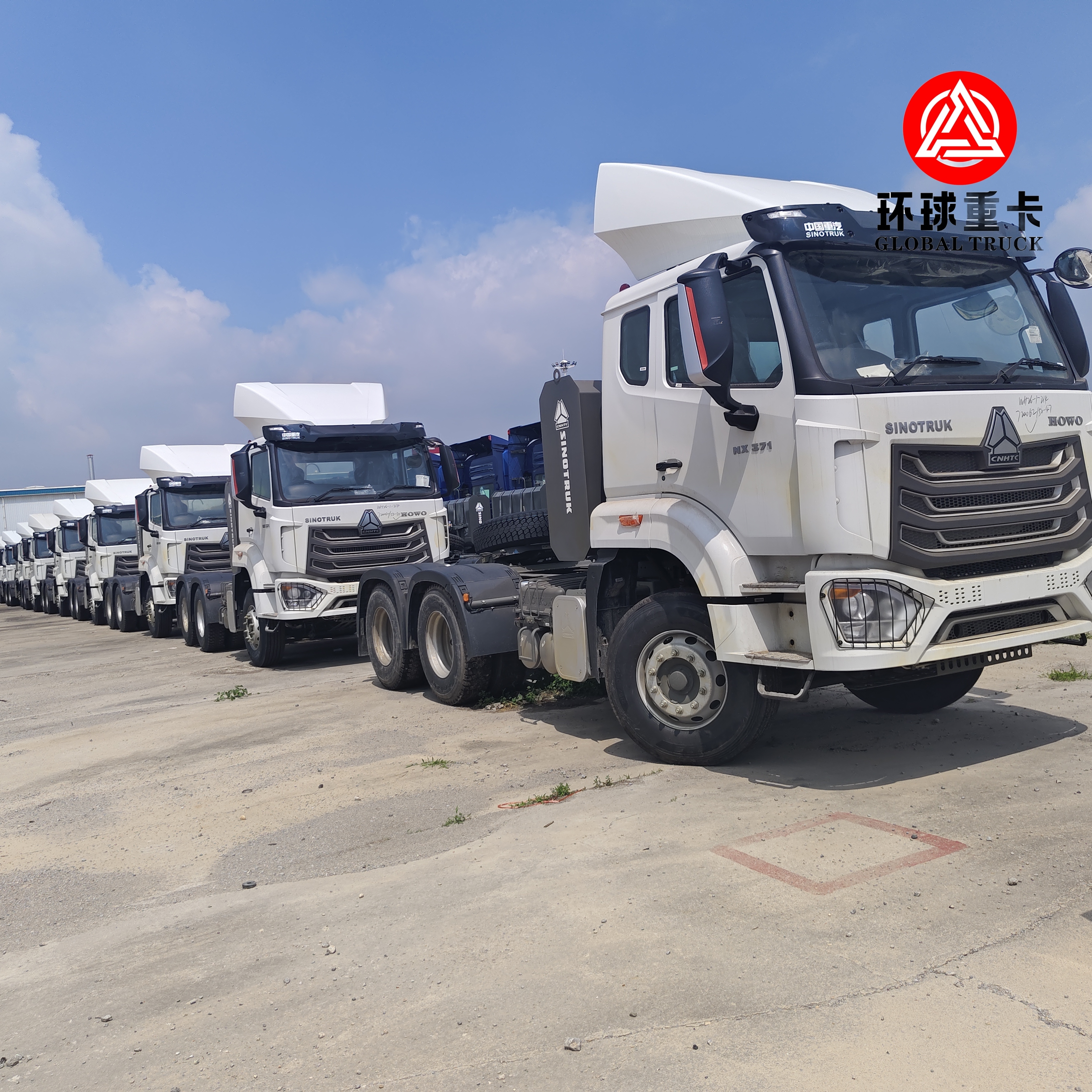 รถหัวลาก Sinotruk HOWO NX 6x4 400HP ใหม่เอี่ยม สำหรับขนส่งสินค้าหนักและตู้คอนเทนเนอร์