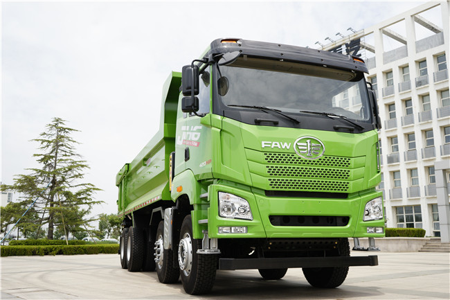 380HP 9T เพลาหน้า JH6 12 ล้อ Heavy Duty Dump Truck