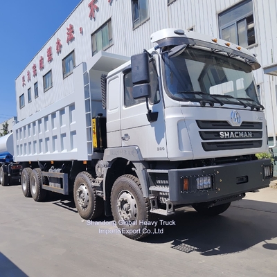 Shacman 30m3 Largo Box 8X4 12 Wheeler รถบรรทุกหนัก 400HP เครื่องยนต์ดีเซล รถบรรทุกใหม่
