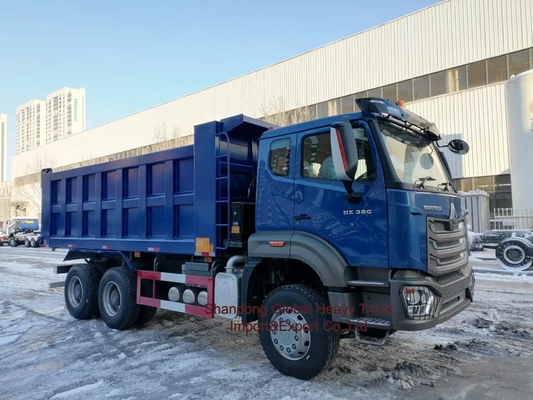 Sinotruk HOWO Nx Tx มือสอง 10 ล้อ 371 HP 6X4 รถบรรทุกเหมือง