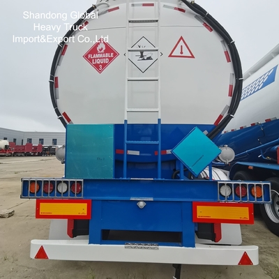 เครื่องบรรทุกน้ํามันไดเซล 45000L ขนาด 3 แอ็กซ์ รถลากครึ่งพร้อมเบรค ABS